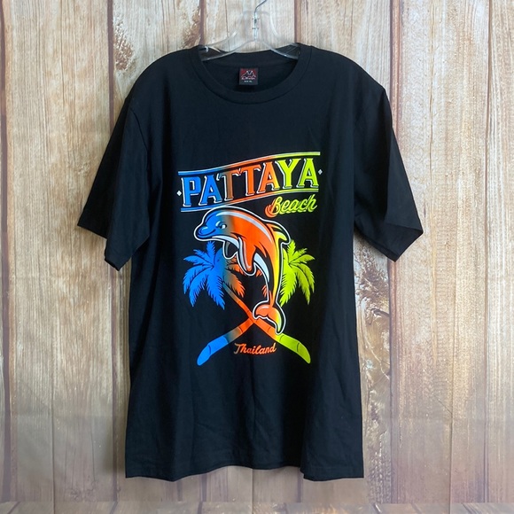 ➡️Pattaya Beach Thailand Black Tee Size XL - Picture 2 of 8
